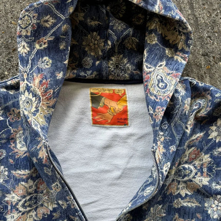 Autumn and winter casual top printed dark hooded men's and women's couple's hoodie zipper cardigan clothing