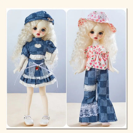 Fashion 30cm Doll in Costume Cloth Accessories Sweet 30cm Doll Dress Set Colorful Cute 30cm Doll Dress Clothes Girls Toy