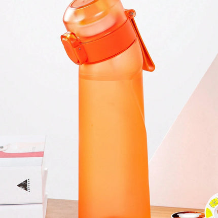 1pc Air Water Bottle With 1pc Random Flavor Pods Portable Transparent With Straw Leak Proof Suitable for Outdoor Sports