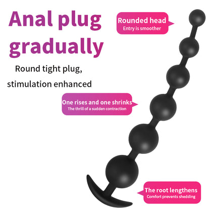 Bdsm Silicone Big Anal Plug Anal Beads Anus Masturbation Butt Plugs Erotic Flirt Sex Toys Prostate Massage for Couple Men Women