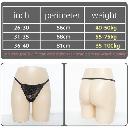YWZAO Plug Anus Panties Fisting Ass Anal Erotic Invisible Thong Women Sexy Underwear Toys Butt Dildo Adult N11 Black Combination