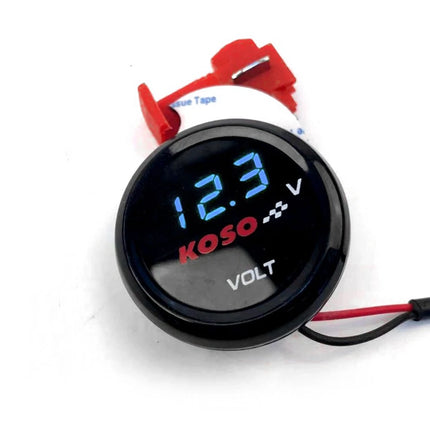 LED Round Voltmeter 10-150v Electric Car Battery Car Motorcycle Modified Display Table Universal Electric Motorcycle Accessories