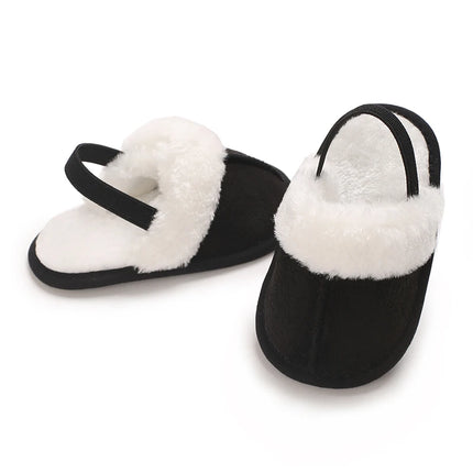 Newborn to 18 Months Children's Woolen Cotton Slippers Soft Soled Warm Baby Casual Shoes Cozy Footwear for Infants