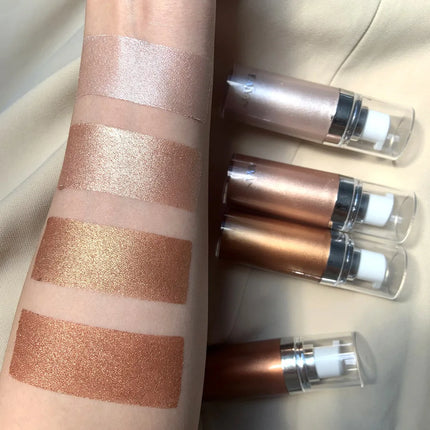 Liquid Highlighter Makeup Smooth Shine Shimmer Glitter Body Highlighter Liquid Cream Foundation Long Lasting Body Cosmetics