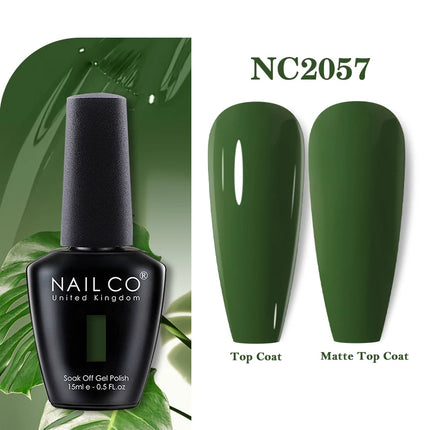 NAILCO 283Colors Gel Nail Polish Top Base Vernis Semi Permanent UV Gel Varnish Nails Art Varnish Hybrid Manicure