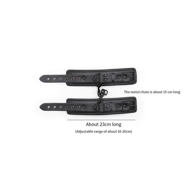 Top quality BDSM bondage set, handcuffs and ankle collar, fetish slave sex toys, bondage man woman sex games for couples.