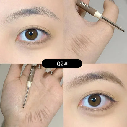 1PC Waterproof Double-Ended Eyebrow Pencil Ultra Fine Eyebrow Pencil Sweat-proof Long Lasting Professional Eye Makeup Cosmetics