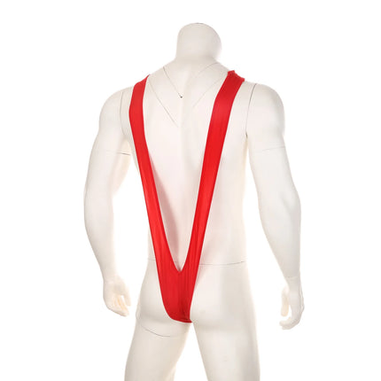 Sexy Men's Erotic Lingerie Swimsuit Straps Borat Mankini One-Piece V Sling Stretch Singlet Bodysuit Panties Stretch