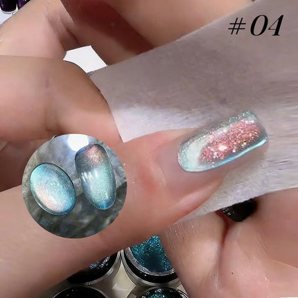 1-6PCS Popular Winter Internet Celebrity Hot-selling Northern Lights Cat Eye Magnet Gel Nail Polish Nail Art Nail Supplies