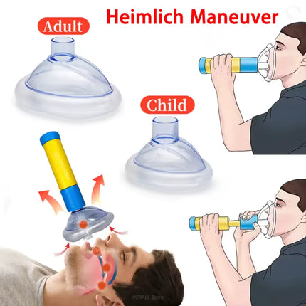 Portable Anti Choking Device Heimlich Choking Emergency Life Saving Suction Vac Anti Choke Device First Aid Kit for Kid Adult