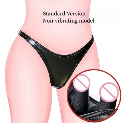 2026 New Upgrade Leather Strapon Harness Panties Strap On Silicone Double Dildo Anal Butt Plug For Women Lesbian Masturbation