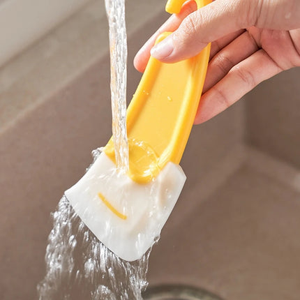 1/2/3Pcs Kitchen Scraper Oil Stain Cleaning Silicone Spatula Cake Baking Pastry Gadgets Dirty Pan Pot Dishes Cleaner Tools