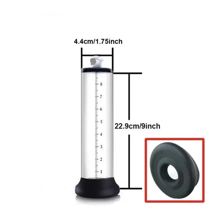 Acrylic Penis Enlarger Manual Penis Pump Sex Toy for Men Vacuum Pump Male Masturbation Penis Extender Trainer Adults Sex Product
