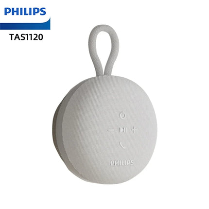 Philips TAS1120 Mini Portable Wireless Bluetooth Speacker Bathroom Waterproof Indoor 800mAh Subwoofer with Suction Cup Lanyard