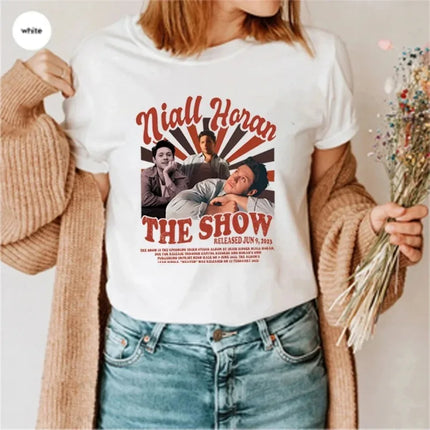 Niall Horan The Show Album 2024 T-Shirt Vintage 90s Graphic Shirt One Direction T-shirt 1D Singer Music Tee The Show Niall Tops