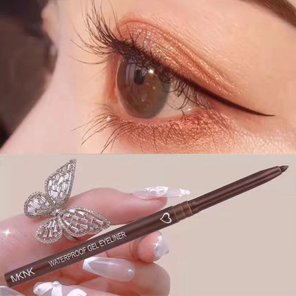 Waterproof Eyeliner Pen Smooth Matte Black Brown Gel Eye Liner Pen Quick-drying Long Lasting Pencil Not Blooming Eye Makeup