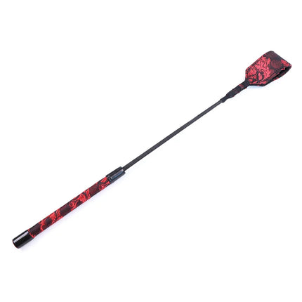 SM Bondage Whip Spanking Rods Fetish Horse Riding Flogger Red Cloth Pattern BDSM Cosplay Stage Set Sex Toys Adult Games Couples