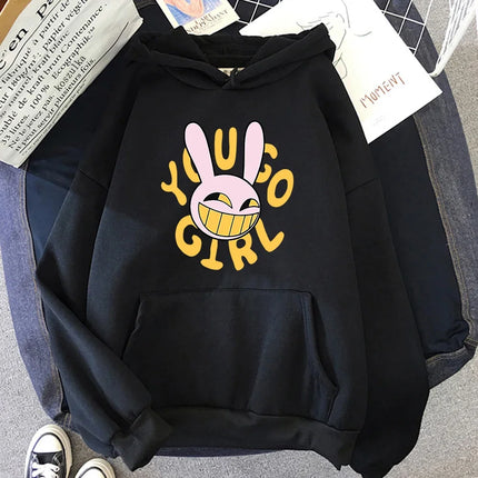 YOU GO GIRL Digital Circus Jax Hoodie Fashion Women Harajuku Funny Cute Rabbit Hoodie Unisex Cartoon Vintage Pullover Sweatshirt
