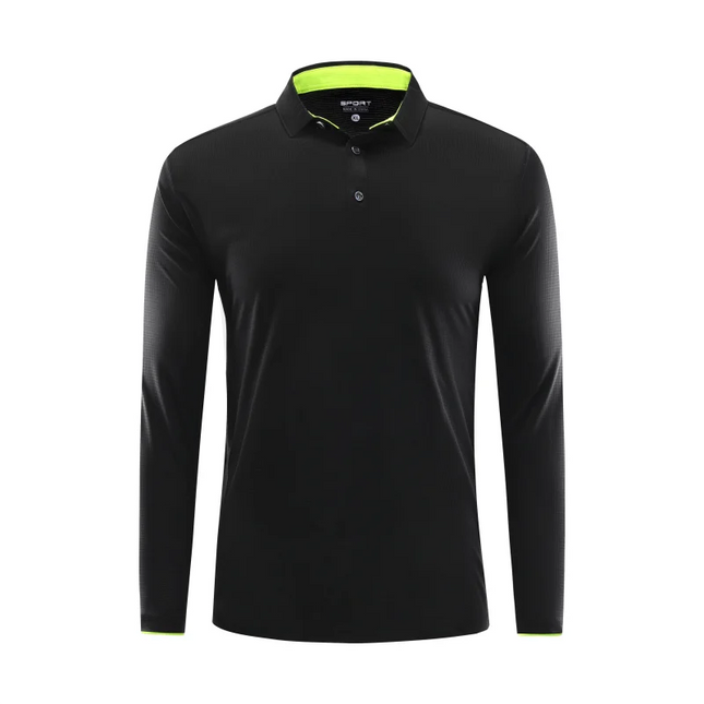 Fashion Long Sleeve Quick-drying Sports Polo Shirt Custom Logo Print Embroidery Breathable Summer Men And Women Tops S-6XL 2025