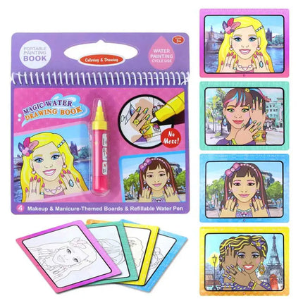 COOLPLAY Magic Water Drawing Book Coloring Book Doodle & Magic Pen Painting Drawing Board For Kids Toys Birthday Gift
