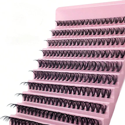 Segmental False Eyelash Set ，200pcs 30D Natural Volume Lash Clusters，DIY at Home, Perfect for Daily and Special Occasions False