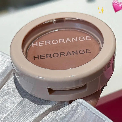 Autumn Winter Cheek Contour Natural Matte Low Saturation Nude Color Korean Cute Girl Monochrome Blush Powder Blusher Palette
