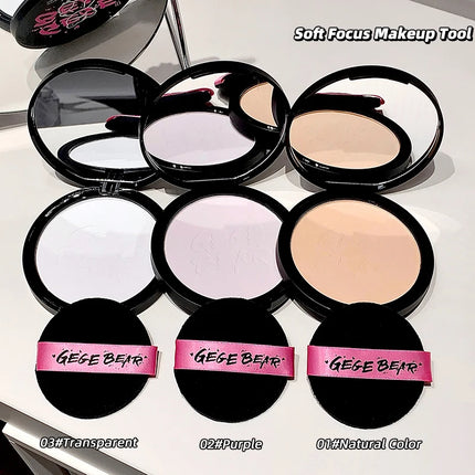 Gege Bear Setting Powder - 20g, Extra Large Size, Oil Control, Transparent, Ideal for Daily Use