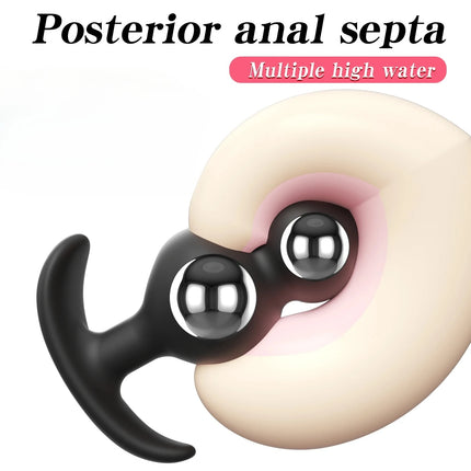 Factory Sales Wearable Anal Plugs With Steel Anal Beads Vaginal Balls Anal Stimulation Pull Bead Dildo Buttplug Adult 18 Sex Toy
