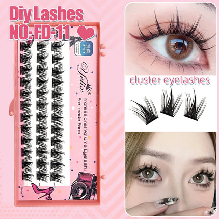 Yelix 160 clusters anime lashes Cosplay lash clusters wispy japanese makeup spikes eyelashes strands eyelash