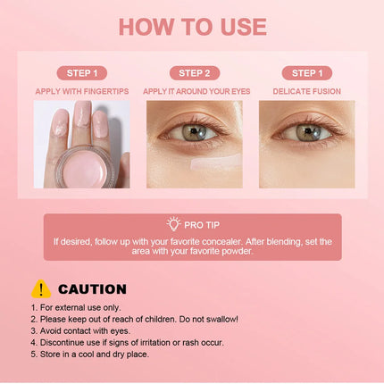 Hydrating Eye Brightening Concealer&Contour Cream-Full Coverage,Long Lasting,Correcting Eye Concealer for a Perfect Look Makeup
