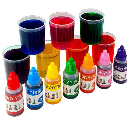 Liquid Colorant 10ML Food Grade Liquid Pigments 8 Colors for Student Science Experiment Handmade DIY Tie Dyeing