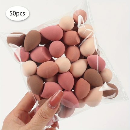 20/50/100PCS Mini Makeup Sponges - Latex-Free, Water-Activated Blenders for Foundation/BB Cream/Concealer, Precision Eye