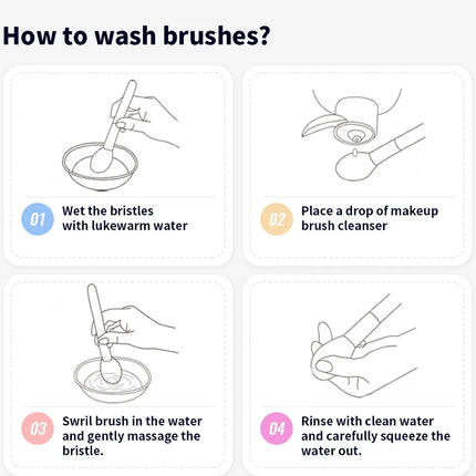 DUcare Highlighter Brush Multifunctional Makeup Brushes Goat Hair Blending Make up Brushes Eyebrow Eyeshadow Brush Makeup Tools