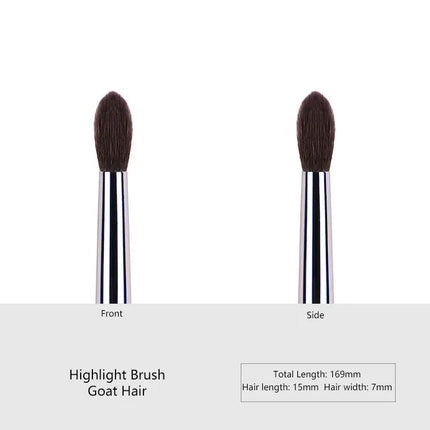 1pc High end Animal Hair Detail Eyeshadow Makeup brushes Highlight Make up brushes Eye Shadow Conceal Ebony Handle pencil beauty