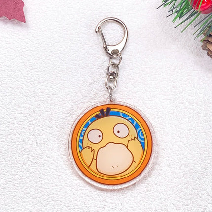 Pokémon Pikachu Gengar Bulbasaur Squirtle Car Keychain Accessories Acrylic Charms Pendant For Bag Key Holder Backpack Decoration