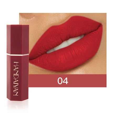 6 Pcs Matte Velvet Nude Lipstick Set Waterproof Long Lasting Red Brown Pigments Makeup For Sexy Lips Professional