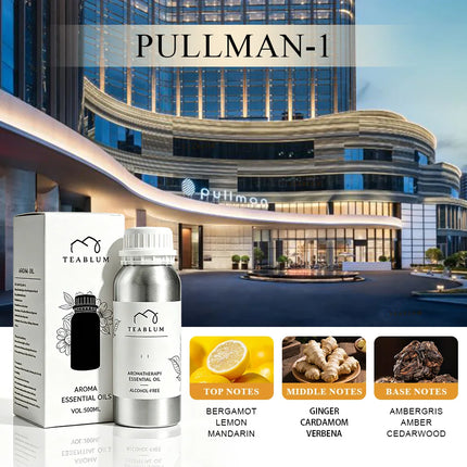 TEABLUM 500ML Aromatic Hotel Essential Oil Hotels Home Air Freshener Pure Plant Essential Oil Alcohol Free for Electric Diffuser