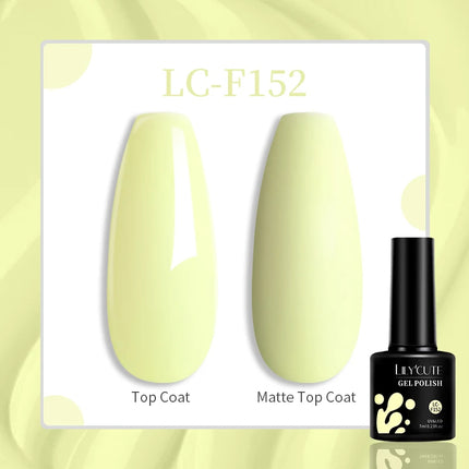 LILYCUTE 7ML Glitter Gel Nail Polish Sparkling Semi Permanent UV Gel Colorful Shinning Gel Varnish Nail Art Soak Off UV LED Gel