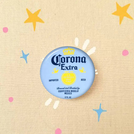 Logo C-Corona E-Extra Beer    32/44/58MM Customizable Button Pins Cute Funny Creative Badge Jewelry Decor Gifts For Friends