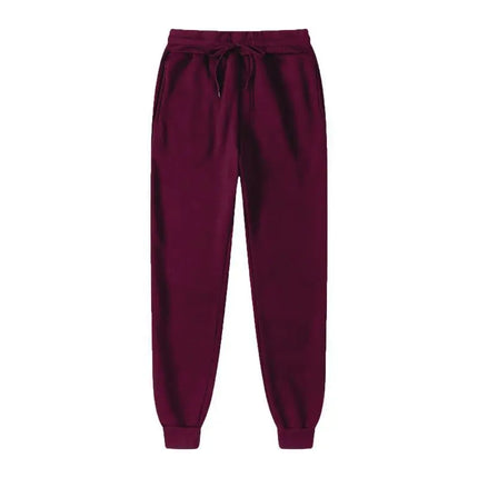 2026 Men's New Casual Sports Pants Fashion Solid Color Loose Pants Street Wear Autumn/Winter Slow Running Fitness Pants