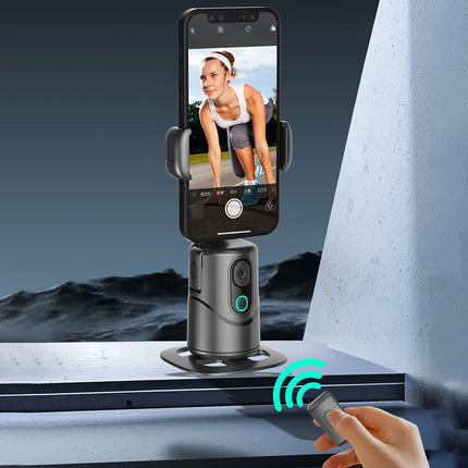 Auto Face Tracking Tripod 360° Rotation Auto Tracking Phone Holder Multi-color Fill Light Follow-up Gimbal Stabilizer for Video