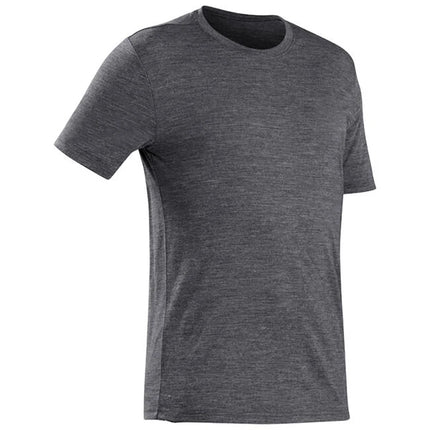 100% Merino wool 15.5Micro T Shirt Men Superfine Base Layer Short Sleeve shirt Quick dry Wicking Breathable Anti-Odor Asian Size