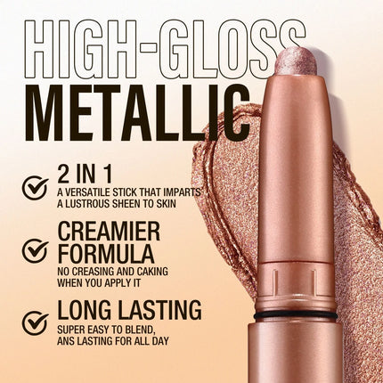 12 Colors Pearly Eyeshadow Stick Waterproof Glitter Matte Nude Eye Shadow Pencil High Pigmented Shimmer Eyeshadow Makeup Tool
