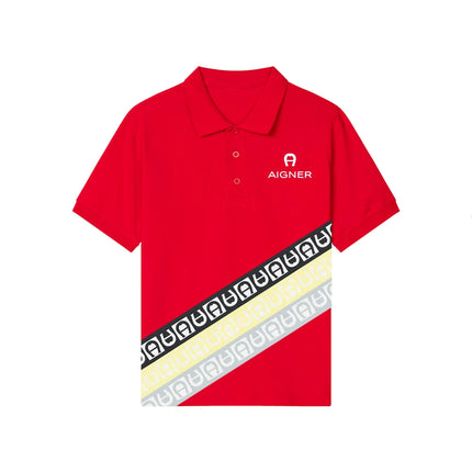 Children's polo shirt design new summer boys' short sleeved clothing fashionable printed youth top clothing