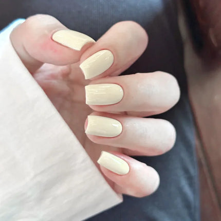 7ml Pale Yellow Gel Nail Polish HEMA TPO Free Semi Permanent Soak Off UV LED Gel Varnish Nail Art Decorations DIY Nail Supplies
