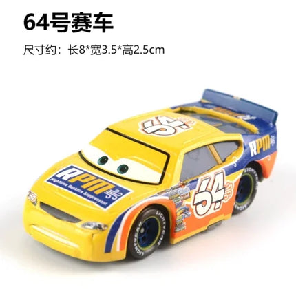 All Style Pixar Cars Metal Diecast Cars Model Lightning McQueen Alloy Car Number 4.19.28.36.51 101 Racing Series Toy