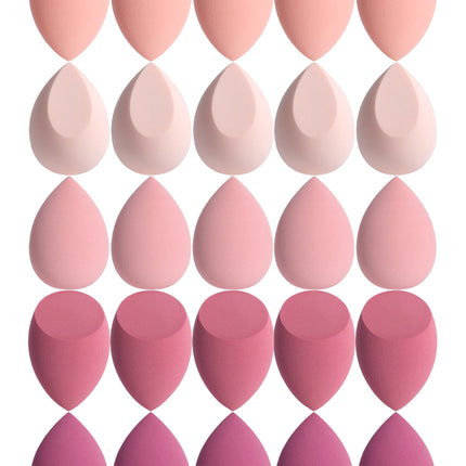 25 Beauty Eggs (Makeup Sponges), Foundation Make-Up Mixed Beauty Sponges, Liquid, Cream and Powder Flawless, Multi-Color Makeup
