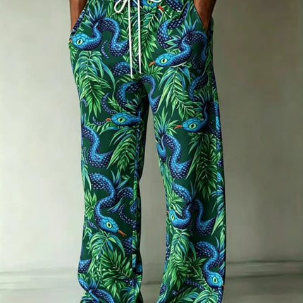 Men's horror Halloween printed casual pants, suitable for themed parties, outdoor activities, and holiday occasions
