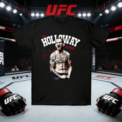 UFC Max Holloway Theme Summer 2026 Collection - 100% Cotton Printed Fashion Casual T-Shirt Suitable for Both Men and Women