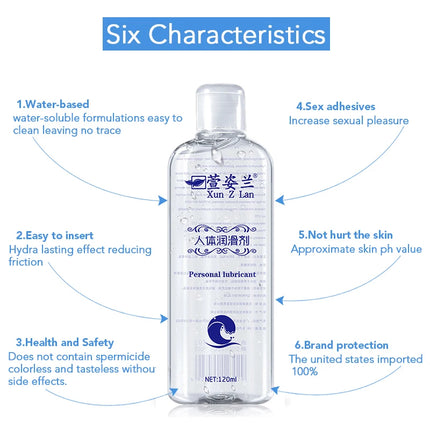 120ml Water Based Sexual Lube for Women Adult Gay Lubricant Anal Sex Toys Pussy Gel Vagina Grease Couples Massage Body Oil